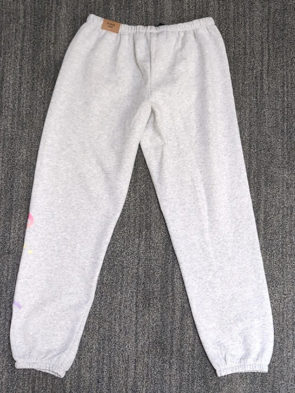 NWT PINK Victoria's Secret Light Gray Hoodie & Joggers Set Pastel Logo Medium - Picture 9 of 10